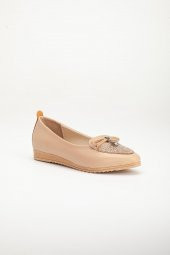 Cilt Fiyonk Taş Detaylı Nude Kadın Babet thumbnail 4