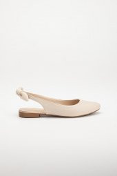 Topuk Açık Fiyonklu Cilt Ten Kadın Babet thumbnail 3