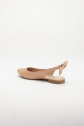 Topuk Açık Fiyonklu Cilt Nude Kadın Babet thumbnail 5