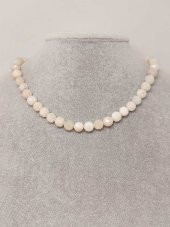 Ay Taşı Faset Kesim Kolye 8mm (Sabit Klipsli) thumbnail 3