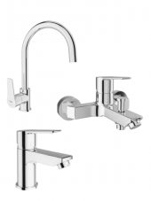 Mare S Armatür Seti 3 Lü(Banyo+Lavabo+Evye) - 1