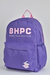Beverly Hills Polo Club Unisex Çok Gözlü Günlük Seyahat Okul Sırt Çantası Lila 04154 thumbnail 3