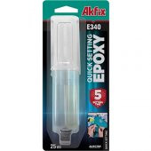 Akfix E340 Hızlı Epoksi Yapıştırıcı Şırınga 25ml - 1