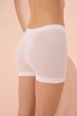 Beyaz Dikişsiz Mini Şort Külot thumbnail 3