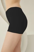 Siyah Dikişsiz Mini Şort Külot thumbnail 2