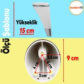 Iron 6'lı Set Mobilya Tv Ünitesi Çekyat Koltuk Kanepe Destek Ayağı 15 Cm Beyaz Ayakları M8 Civatalı thumbnail 2