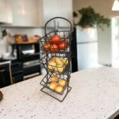 3 Katlı Mutfak Organizatörü DEMONTE SİYAH - 3