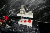 2 Katlı Banyo & Mutfak Rafı Model 1 BEYAZ ( Monte ) - 2