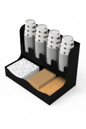 KARTON BARDAKLIK/KARTON BARDAK STANDI / BARDAK ŞEKER KARIŞTIRICI/ORGANİZER RAF - 8