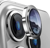 Iphone 15 Pro / Iphone 15 Pro Max Kamera Koruyucu Lens Safir Titanium Temperli Cam - 6