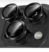 Iphone 15 Pro / Iphone 15 Pro Max Kamera Koruyucu Lens Safir Titanium Temperli Cam - 1