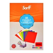 Sarff Cilt Kapağı A4 160 Micron PVC Opak Kırmızı 100'lü - 2