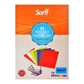 Sarff Cilt Kapağı A4 160 Micron PVC Opak Mavi 100'lü - 2