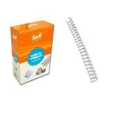 Sarff Spiral Tel 3-4 İnç 14.5 mm 50'lü Gümüş - 1
