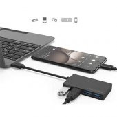 Type-C To Usb 3.0 4 Port Usb Çoklayıcı Hub Süper Slim 5 Gbps Hız - 3