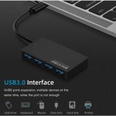 Type-C To Usb 3.0 4 Port Usb Çoklayıcı Hub Süper Slim 5 Gbps Hız - 6
