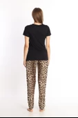 Etoile Bambu Kısa Kol Leopar Kadın Pijama Takımı - 3