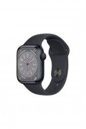 Apple Watch 8/41 mm GPS Alimunyum Kasa ve Spor Kordon Gece Yarısı Akıllı Saat (Apple Türkiye Garantili) - 1