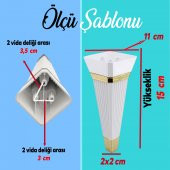 Alcazar 6'lı Set Mobilya Tv Ünitesi Koltuk Kanepe Destek Ayağı 15 Cm Beyaz Ayakları M8 Civatalı thumbnail 2