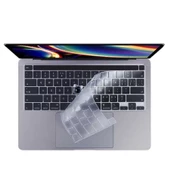 Apple Macbook 15' Pro 2017 A1707 Zore Klavye Koruyucu Şeffaf Silikon Ped thumbnail 3