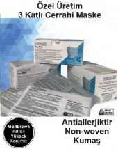 100lü Meltblown Filtreli 3 Katlı Telli Konfor Modeli Cerrahi Maske - 4