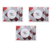 Amerikan Servis Kağıdı Afiyet Olsun Baskılı Beyaz Masa Örtüsü - 29 x 40 Cm. - 100 Adetlik 3 Paket thumbnail 1