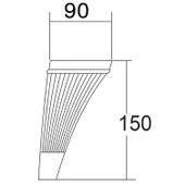 Iron 6'lı Set Mobilya Tv Ünitesi Çekyat Koltuk Kanepe Destek Ayağı 15 Cm Ceviz Ayakları M8 Civatalı thumbnail 2