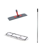 Tablet Palet Nemli Yedek Mop Takımı Seti - 40 Cm. Nemli Mop + Katlanır Aparat + Metal Vidalı Sap thumbnail 1