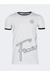 Fenerbahçe Orijinal Sıfır Yaka Beyaz T-Shirt Hediyelik Ahşap Kutulu - 2