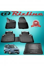 Rizline Ford Courier 3d Paspas+bagaj Havuzu Siyah 2014-2020 Arası - 1