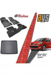 Rizline Nissan Micra 2016-2019 3d Havuzlu Paspas + Bagaj Havuzu - 1