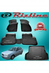 Rizline Accent Admire 3d Paspas+bagaj Havuz Siyah 2003-2006 Arası 4 Prç - 1