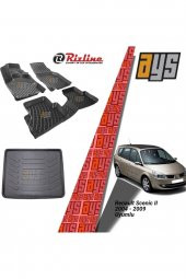 Rizline Renault Scenic 2 2004-2009 3d Havuzlu Paspas + Bagaj Havuzu - 1