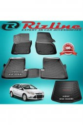 Rizline Focus 3 3d Paspas+bagaj Havuzu Siyah Sedan 2011-2015 Arası - 1