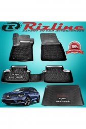 Rizline Megane 4 3d Paspas + Bagaj Havuzu Siyah Hb 2016 Sonrası - 1