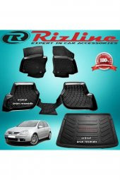 Rizline Vw Golf 5 3d Paspas+bagaj Havuzu Siyah Hb 2004-2009 Arası - 1