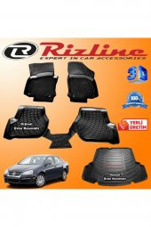 Rizline Vw Jetta 3d Paspas + 3d Bagaj Havuzu 2005-2011 Arası Siyah Set - 1