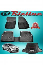 Rizline Ford Focus 2 3d Paspas+bagaj Havuzu Siyah Sedan 2005-2011 Arası - 1