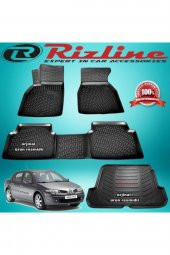 Rizline Megane 2 3d Paspas+bagaj Havuzu Siyah Sd 2004-2010 Arası - 1