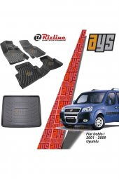 Rizline Fiat Doblo 2001-2009 3d Havuzlu Paspas + Bagaj Havuzu - 1