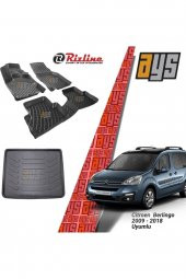 Rizline Citroen Berlingo 2008-2018 3d Havuzlu Paspas + Bagaj Havuzu - 1