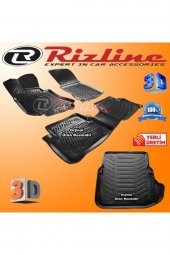 Rizline Mercedes W211 E Serisi 3d Paspas Ve 3d Bagaj Havuzu 2002-2009 Arası Siyah Set - 1