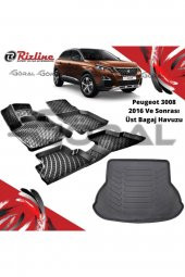Rizline Peugeot 3008 2016 Ve Sonrası Paspas Ve Bagaj Havuzu Set Üst Bagaj Havuzu - 1