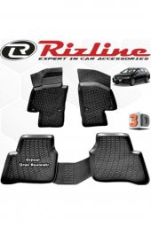 Rizline Vw Passat 3c Variant 3d Paspas Havuzlu B6 2005 - 2010 Arası Siyah 4 Parça Set - 1