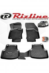 Rizline Vw Golf 7 3d Paspas Havuzlu Hb 2013 - 2019 Arası Siyah 4 Lü Set - 1