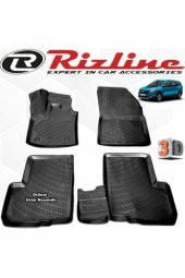 Rizline Dacia Lodgy 3d Paspas Havuzlu Siyah 2013 - 2020 Arası 4 Parça Set - 1