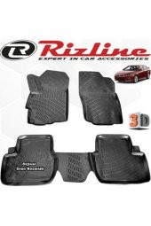 Rizline Mitsubishi Lancer 3d Paspas Havuzlu Sedan 2008 - 2015 Arası 4 Parça Siyah Set - 1