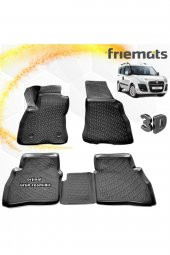 Friemats Fiat Doblo 2 3d Paspas Havuzlu Siyah 2010-2020 Arası 4 Prç - 1