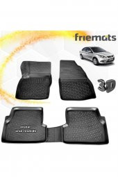 Friemats Ford Focus 2 3d Paspas Havuzlu Siyah Sedan 2005-2011 Arası 4 Prç - 1