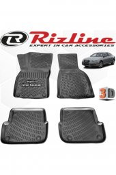 Rizline Audi A6 3d Paspas Havuzlu 2004 - 2011 Arası Siyah 4 Parça Set - 1